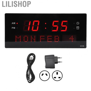 Lilishop Wall Clock Electric Wall Desk Clock Elegant Style for Room