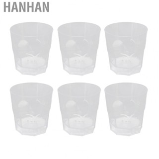 Hanhan Whiskey Glass  Cups Durable 6 Pcs For Night Clubs