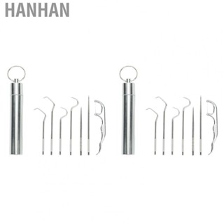 Hanhan Pick W/Holder 304 Stainless Steel  Care Reusable Picnic Camping Use