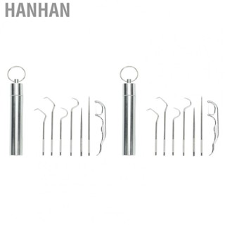 Hanhan Pick W/Holder 304 Stainless Steel  Care Reusable Picnic Camping Use