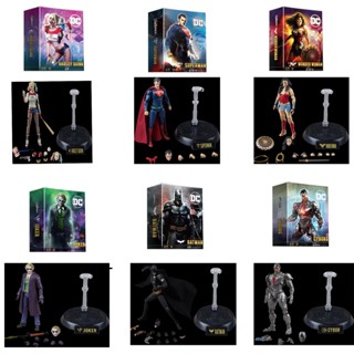 ฟิกเกอร์ Super Heroes Superman Wonder Woman Joker Harley Quinn ของเล่นสําหรับเด็ก