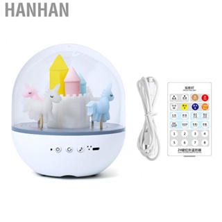 Hanhan Carousel Projector Light  Free Rotating Night Lamp  for Home