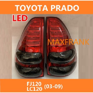 ไฟท้ายรถยนต์ LED สําหรับ Toyota Land Cruiser Prado FJ120 LC120(2003-2009)03 04 05 06 07 08 09 TAILLIGHT TAIL LIGHT TAIL LAMP BRAKE LIGHT BACK LIGHT