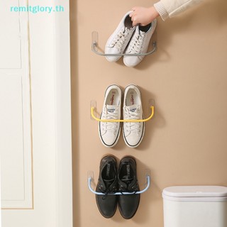 Remitglory ชั้นวางรองเท้าพลาสติก แบบติดผนัง กันน้ํา เรียบง่าย สําหรับห้องน้ํา ห้องนอน