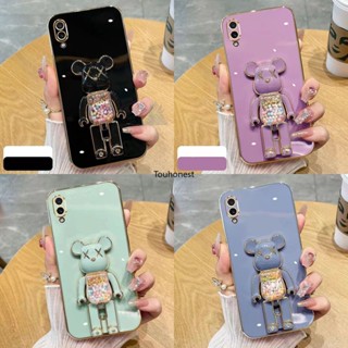 เคส Vivo Y93S Y91C เคส Vivo Y91D Y1S Cover Vivo Y81 Y83 เคส Vivo Y66 Y67 Case Vivo V5 Y69 เคส Vivo Y71 Y97 Case เคสซิลิโคน นิ่ม การ์ตูนอะนิเมะ หมีน่ารัก ขาตั้ง เคสโทรศัพท์