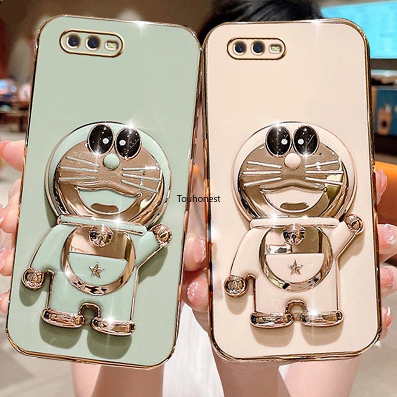 เคส Oppo A3S เคส Oppo A5S เคส Oppo A7 Casing Oppo A12 Case Oppo A11K A1K Case Oppo A5 A9 2020 Case Oppo A8 A31 Case Oppo F5 Plus F5 Youth Case Oppo F7 A12E Case Cartoon Jingle Cat Cute Anime Doraemon Folding Stand Phone Holder Cover Case TD โทรศัพท์มือถือ