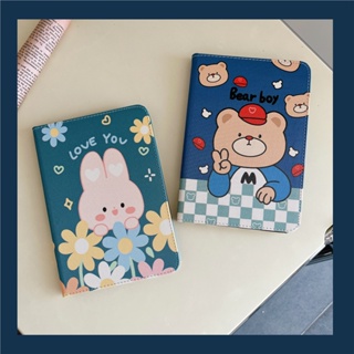 เคสหนัง ฝาพับ ลายการ์ตูนน่ารัก พร้อมช่องใส่บัตร สําหรับ Xiaomi Redmi Pad 10.61 นิ้ว Mi Pad 5 Mi Pad 5 Pro 11 นิ้ว