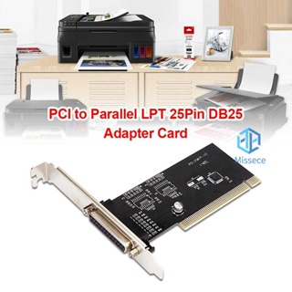 Nue อะแดปเตอร์ควบคุมพอร์ตเครื่องพิมพ์ PCI เป็น Parallel LPT 25Pin DB25 [Missece.th]