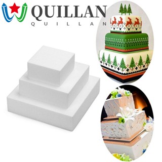 Quillan แม่พิมพ์โฟม ทรงสี่เหลี่ยม DIY สําหรับทําเค้ก น้ําตาล ตกแต่งงานแต่งงาน