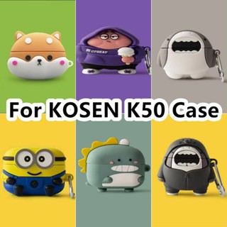 【Case Home】เคสหูฟัง แบบนิ่ม ลายการ์ตูน สําหรับ KOSEN K50 KOSEN K50