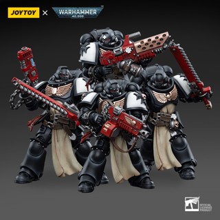 พร้อมส่ง ของแท้ 100% โมเดลหุ่นยนต์ JOYTOY WARHAMMERe 40000 Black Templars Primaris Crusader Squad Robot ของเล่น ของขวัญ สําหรับสะสม