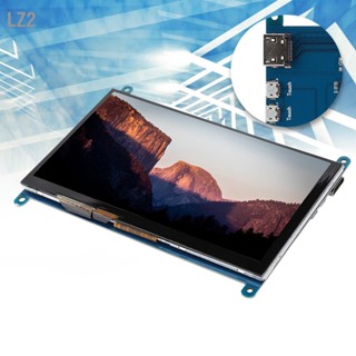 LZ2 7 นิ้ว LCD HDMI 1024x600 จอแสดงผล Ultra HD หน้าจอสัมผัสแบบ Capacitive สำหรับ Raspberry Pi