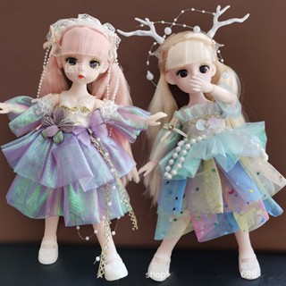 ตุ๊กตาเอลฟ์ ความสูง 30 ซม. พร้อมเสื้อผ้า 1/6 Bjd Diy สําหรับเด็กผู้หญิง