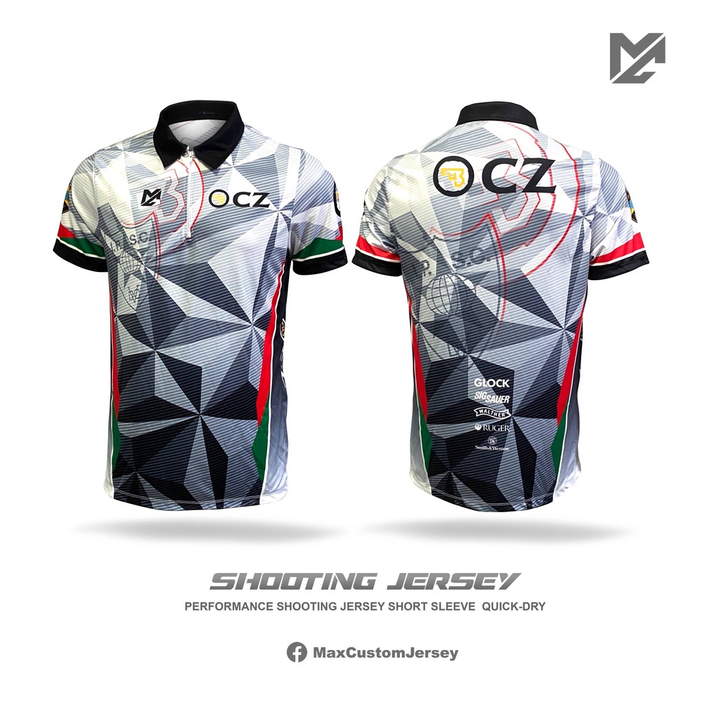 Ipsc Security Tactics ยิง Cz Shadow ทีม Glock Sigsauer ผลิตภัณฑ์คุณภาพสูง Fully Sublimated 2023 Polo