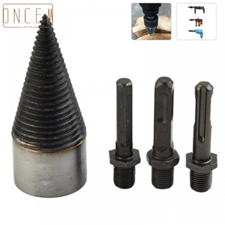 【ONCEMOREAGAIN】Wood Splitter Drill Wood Drilling Woodworking 32mm 42mm Conical Firewood