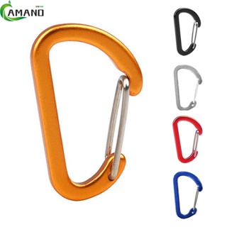 Carabiner พวงกุญแจอลูมิเนียมอัลลอยด์ ขนาด 40x25x4 มม. สําหรับปีนเขากลางแจ้ง 1 ชิ้น