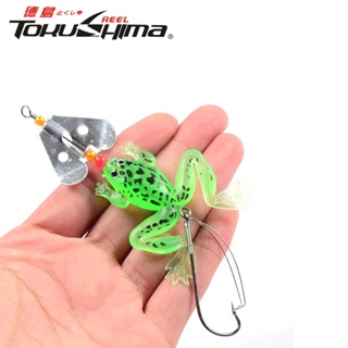 เหยื่อตกปลา รูปกบ 4 สี 9 ซม. 6 กรัม สําหรับปลากะพง ปลาเทราท์…