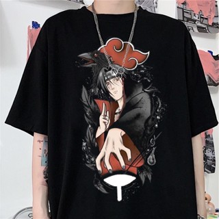 ผ้าฝ้ายแท้ เสื้อยืด Anime ตัวละคร Naruto เสื้อยืด Unisexอนิเมะเสื้อผู้ชาย Unisex