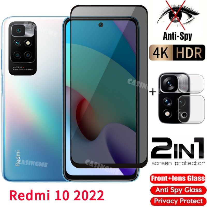 ฟิล์มกระจกนิรภัยกันรอยหน้าจอ ป้องกันการแอบมอง เพื่อความเป็นส่วนตัว สําหรับ Redmi10 2022 Redmi 10 Redmi10 10A 10C 5G 4G