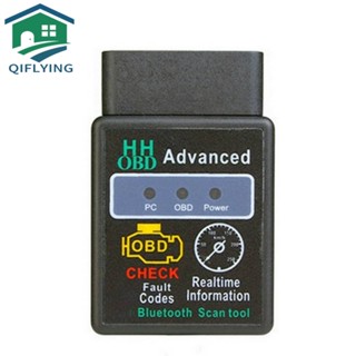 Hh OBD ELM327 เครื่องสแกนเนอร์วินิจฉัยรถยนต์ OBD2 OBDII เชื่อมต่อบลูทูธ