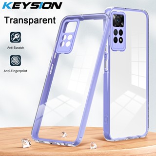 Keysion เคสโทรศัพท์มือถือ TPU PC แบบใส กันกระแทก สําหรับ Redmi Note 12 Pro 4G Xiaomi Redmi Note 12 Pro 4G