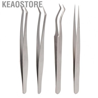 Keaostore Eyelash Grafting Tweezer Stainless Steel High Precision Application Lash Exte US