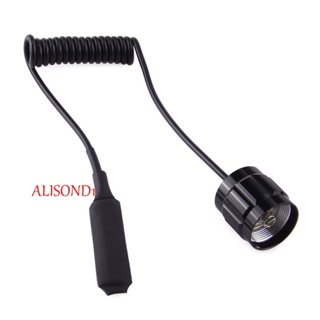 Alisond1 สวิตช์แรงดัน ไฟฉาย LED สีดํา รีโมทคอนโทรล รีโมตคอนโทรล สวิตช์ไฟฉาย