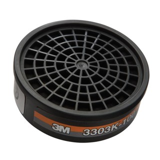 3M ตลับกรองไอระเหยสารอินทรีย์และกรดแก๊ส รุ่น 3303K-100 สีดำ