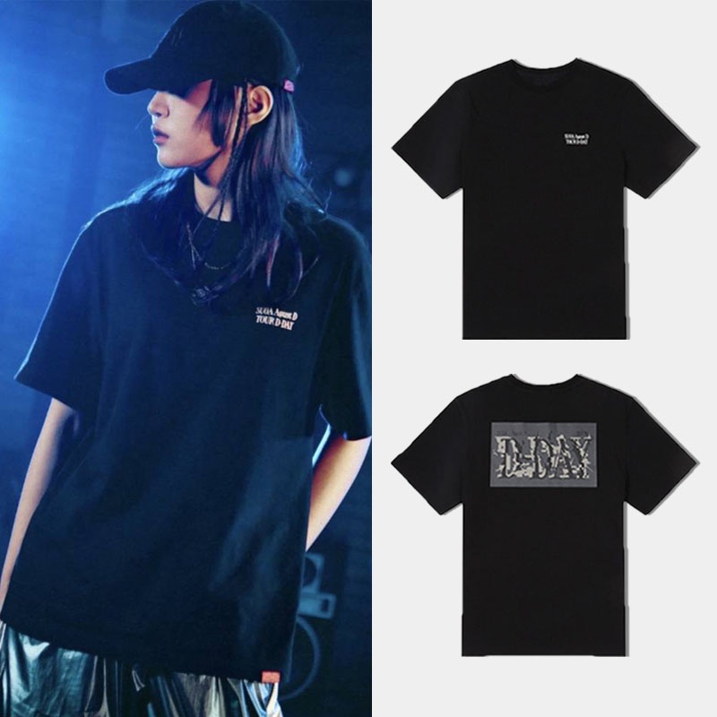 ยินดีต้อนรับ 3 เสื้อยืดแขนสั้นลําลอง ผ้าฝ้าย ทรงหลวม พิมพ์ลาย KPOP BANGTAN YOONGI SUGA AGUST D TOUR 