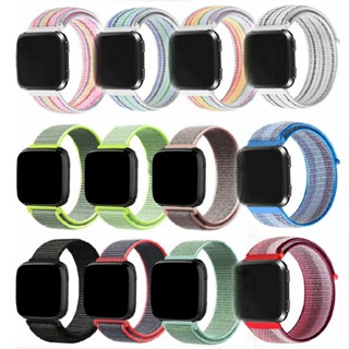 Lianli 22MM Woven Nylon Loop Sport Watch Band Strap Wristband For Fitbit Versa