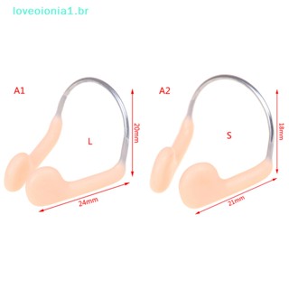 Loveoionia1 คลิปหนีบจมูก ลวดเหล็กซิลิโคนนิ่ม กันลื่น ทนทาน สําหรับว่ายน้ํา ดําน้ํา