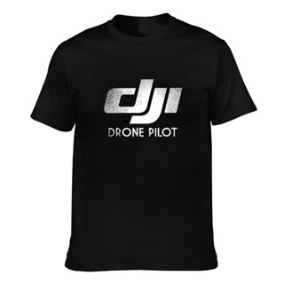 【ผ้าฝ้ายแท้】เสื้อยืด พิมพ์ลาย Dji Spark Drone Phantom 4 Pilot แฟชั่นฤดูร้อน สําหรับผู้ชาย