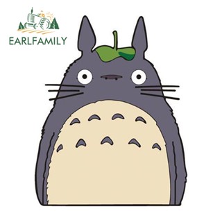 Earlfamily สติกเกอร์ ลายการ์ตูนอนิเมะ Totoro น่ารัก กันรอยขีดข่วน สําหรับติดตกแต่งกระจกรถยนต์ ยานพาหนะ 13 ซม. x 10.4 ซม.