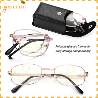 Unisex +1.00~+4.00 Degree Folding Metal Reading Glasses