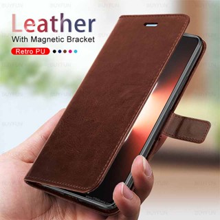 เคสมือถือ แบบหนัง ฝาพับแม่เหล็ก พร้อมช่องใส่บัตร สําหรับ Realme GT Neo 5 Realme GT3 RealmeGT Neo5 6.74 นิ้ว