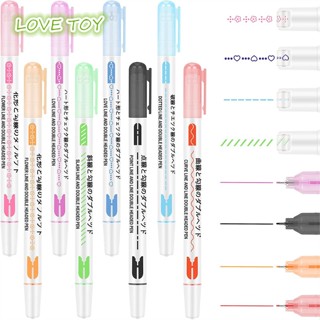 Nkodok ปากกามาร์กเกอร์ ไฮไลท์ แบบสองหัว สําหรับนักเรียน 8 ชิ้น