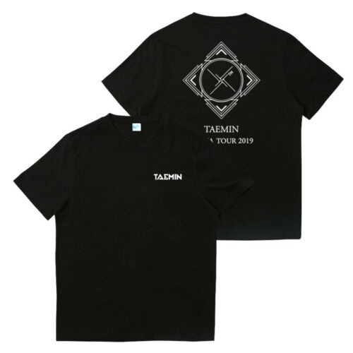 เมย์1  คอลูกเรือเสื้อยืดคอกลม✿❈Kpop SHINEE -shir AEMIN ARENA OUR 2019X Concer shir Crew Neck ee opsผ