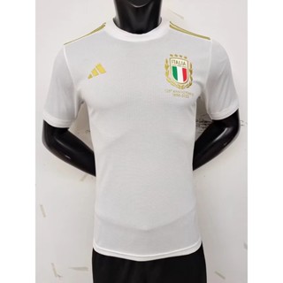 เสื้อกีฬาแขนสั้น ลายทีมชาติฟุตบอล Italy 125th Anniversary Edition Jersey S-XXL แห้งเร็ว สําหรับผู้ชาย 23-24