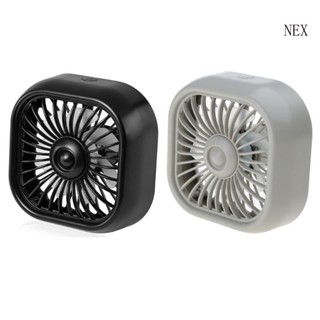 Nex พัดลมระบายความร้อน USB พร้อมไฟ LED สําหรับรถยนต์