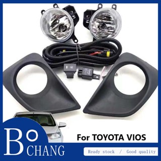 Bochang (พร้อมสายไฟ และสวิตช์) ไฟตัดหมอก สําหรับ TOYOTA VIOS gen3 NCP150 2013 2014 2015 2016 2107 2018