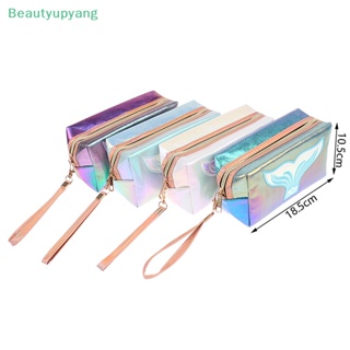 [Beautyupyang] กระเป๋าเครื่องสําอาง กันน้ํา ลายนางเงือก สําหรับผู้หญิง