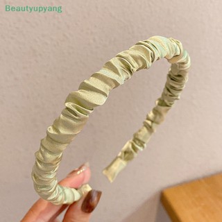 [Beautyupyang] ที่คาดผมลําลอง แต่งจับจีบ แบบนิ่ม แฟชั่นสําหรับผู้หญิง