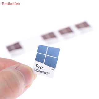 [Smileofen] ใหม่ สติกเกอร์ฉลาก สีฟ้า สําหรับติดตกแต่งคอมพิวเตอร์ โน๊ตบุ๊ค Windows10 WIN10 PRO 5 ชิ้น