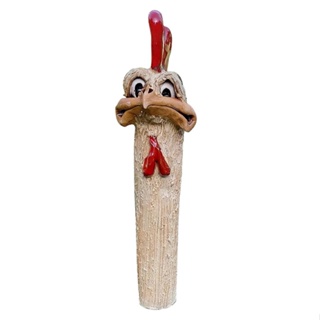 Outdoor Home Gifts Art Long Neck Farmhouse Housewarming Sculptures Funny Chicken Garden Ornaments