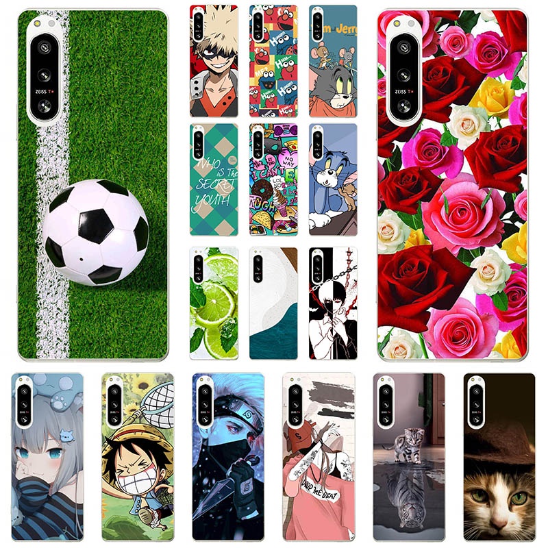 แฟชั่นฟุตบอลสําหรับ Sony Xperia 10 IV 10 III Lite XQ-BT44 10 II XQ-AU51 XQ-AU52 กรณีนุ่มน่ารัก Shell