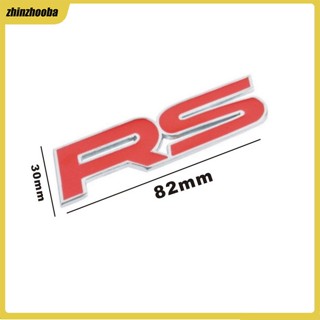 Fs สติกเกอร์โลโก้ Rs โลหะ 3d สําหรับติดตกแต่งรถยนต์