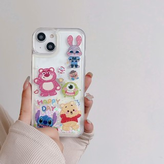 เคสโทรศัพท์มือถือ มีทรายไหล กันกระแทก ลายการ์ตูนดิสนีย์ ทอยสตอเบอร์รี่ หมีพูห์ สําหรับ Huawei Y9s Y9 Y9Prime 2019 Nova 7i 5T P50 P40 P30 Pro honor 50 8X