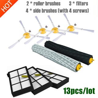 ชุดแปรง และไส้กรอง สําหรับ IRobot Roomba Parts Kit Series 800 860 865 866 870 871 880 885 886 890 900 960 966 980 13 ชิ้นต่อล็อต