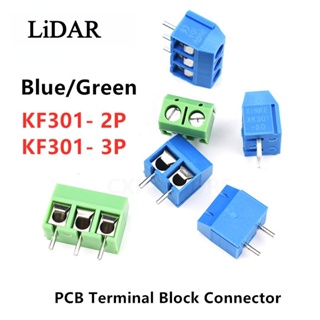 บล็อกขั้วต่อเทอร์มินัล KF301- 2P สกรู 5.0 มม. 2 Pin 3 Pin Pcb 10 ชิ้น