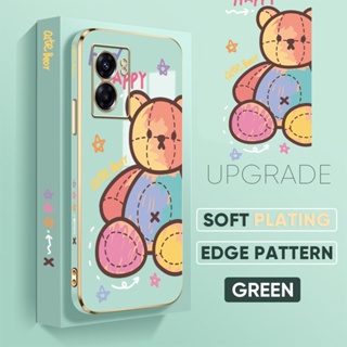 เคสโทรศัพท์มือถือ แบบนิ่ม ลายการ์ตูนหมี ป้องกันเลนส์ สําหรับ OPPO A12 A15 A16 A16E A16K A32 A33 A35 A36 A57